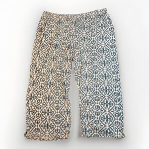Soma Cool Nights Cropped Capri Pajama Pants Sleep Pockets Women's L